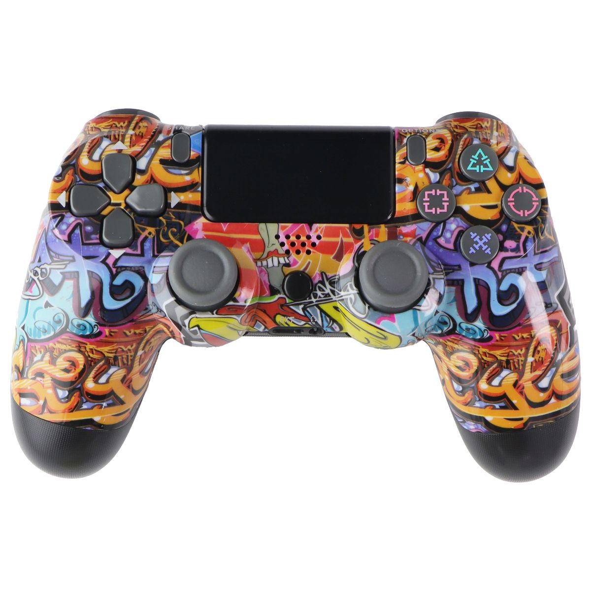 Generic Custom Wireless Gaming Controller for Sony PS4 - Graffiti Gaming/Console - Controllers & Attachments Unbranded - Simple Cell Bulk Wholesale Pricing - USA Seller