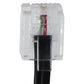 (10-Foot) RJ11 Universal Telephone Extension Flat Cord - Black Home Telephones & Accessories - Cords, Jacks & Plugs Unbranded - Simple Cell Bulk Wholesale Pricing - USA Seller