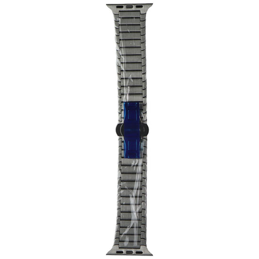 Fine Metal Link Band for Apple Watch (49/45/44mm) - Silver (APO011) Smart Watch Accessories - Watch Bands Unbranded - Simple Cell Bulk Wholesale Pricing - USA Seller