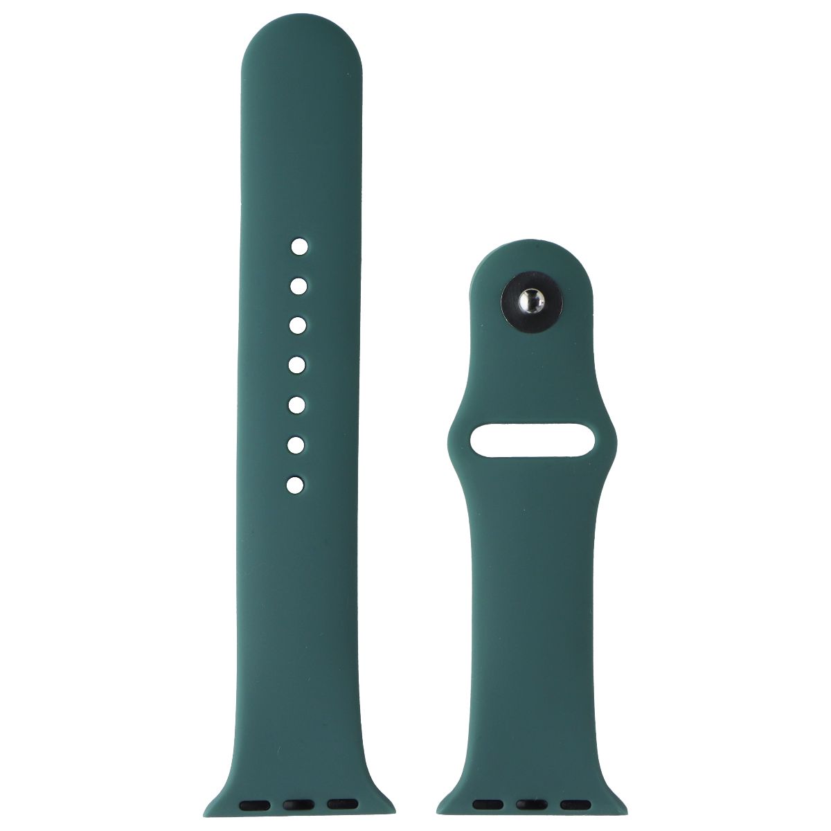 Generic Silicone Band for Apple Watch (38/40mm) M/L Band + Clasp - Sea Green Smart Watch Accessories - Watch Bands Unbranded - Simple Cell Bulk Wholesale Pricing - USA Seller