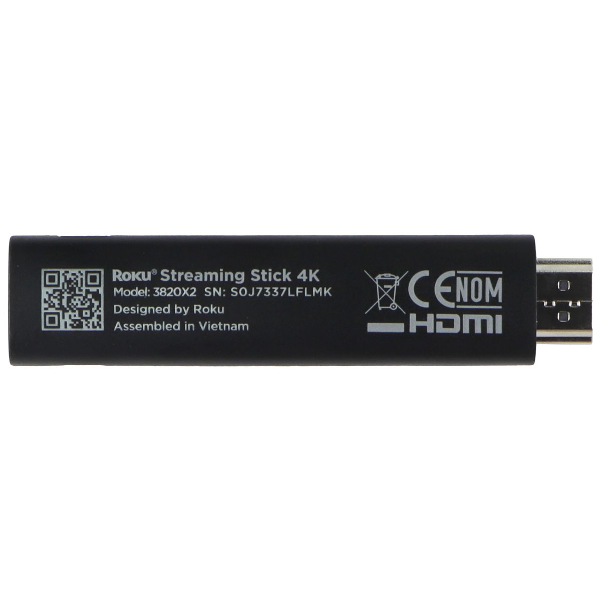 ROKU Streaming Stick 4K w/ Remote 3820R2 Netflix/Disney+/AppleTV+/Paramount+ TV, Video & Audio Accessories - Remote Controls Roku - Simple Cell Bulk Wholesale Pricing - USA Seller