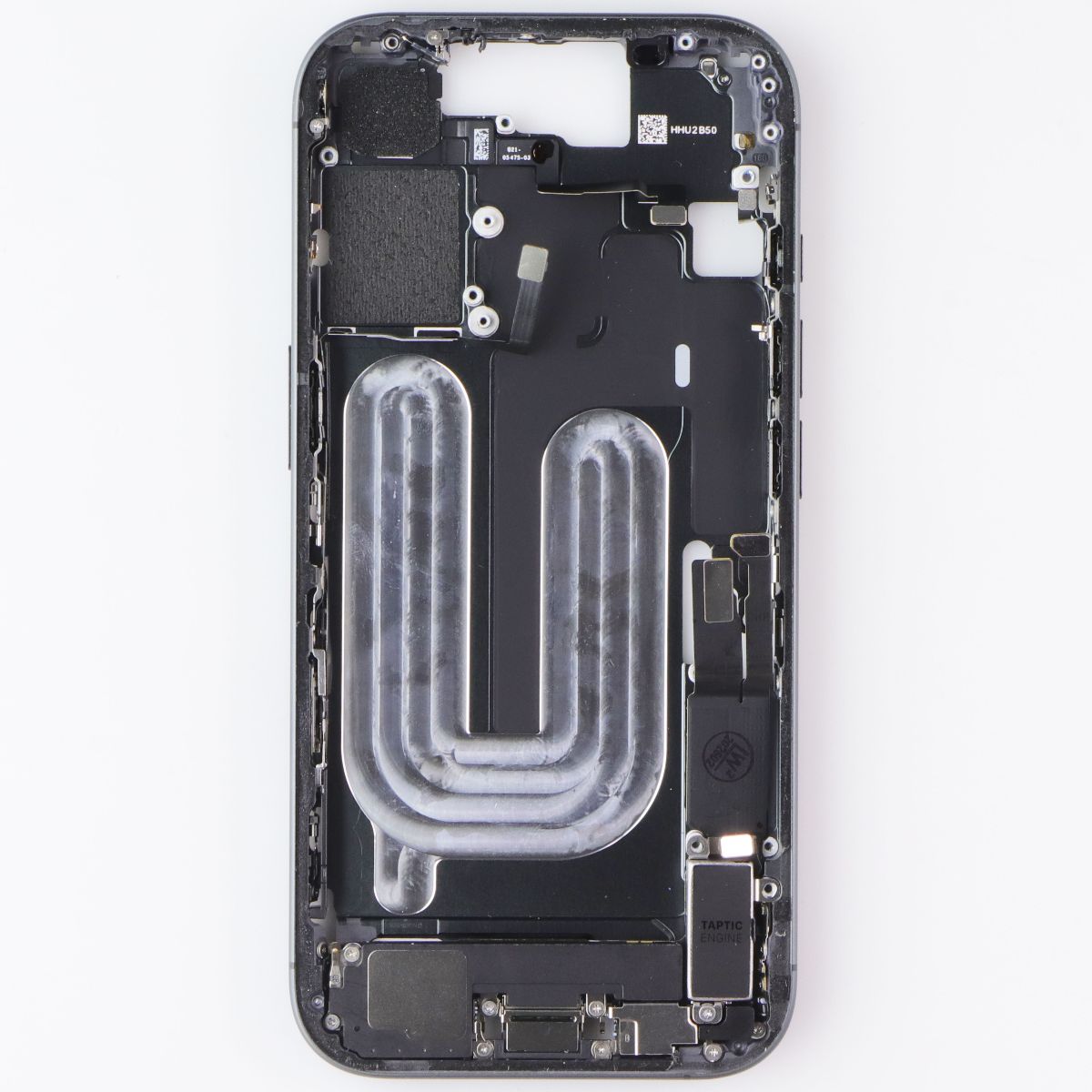 Repair Part - OEM Pull Mid Frame with Small Parts for Apple iPhone 17 - Black