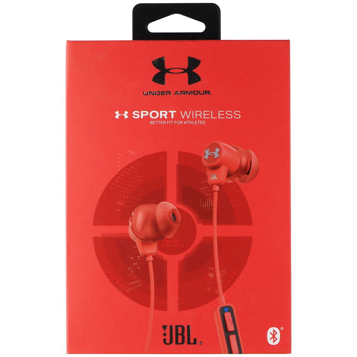 Under Armor Sport Wireless - Wireless In-Ear Headphones for Athletes - Red Portable Audio - Headphones Under Armour    - Simple Cell Bulk Wholesale Pricing - USA Seller