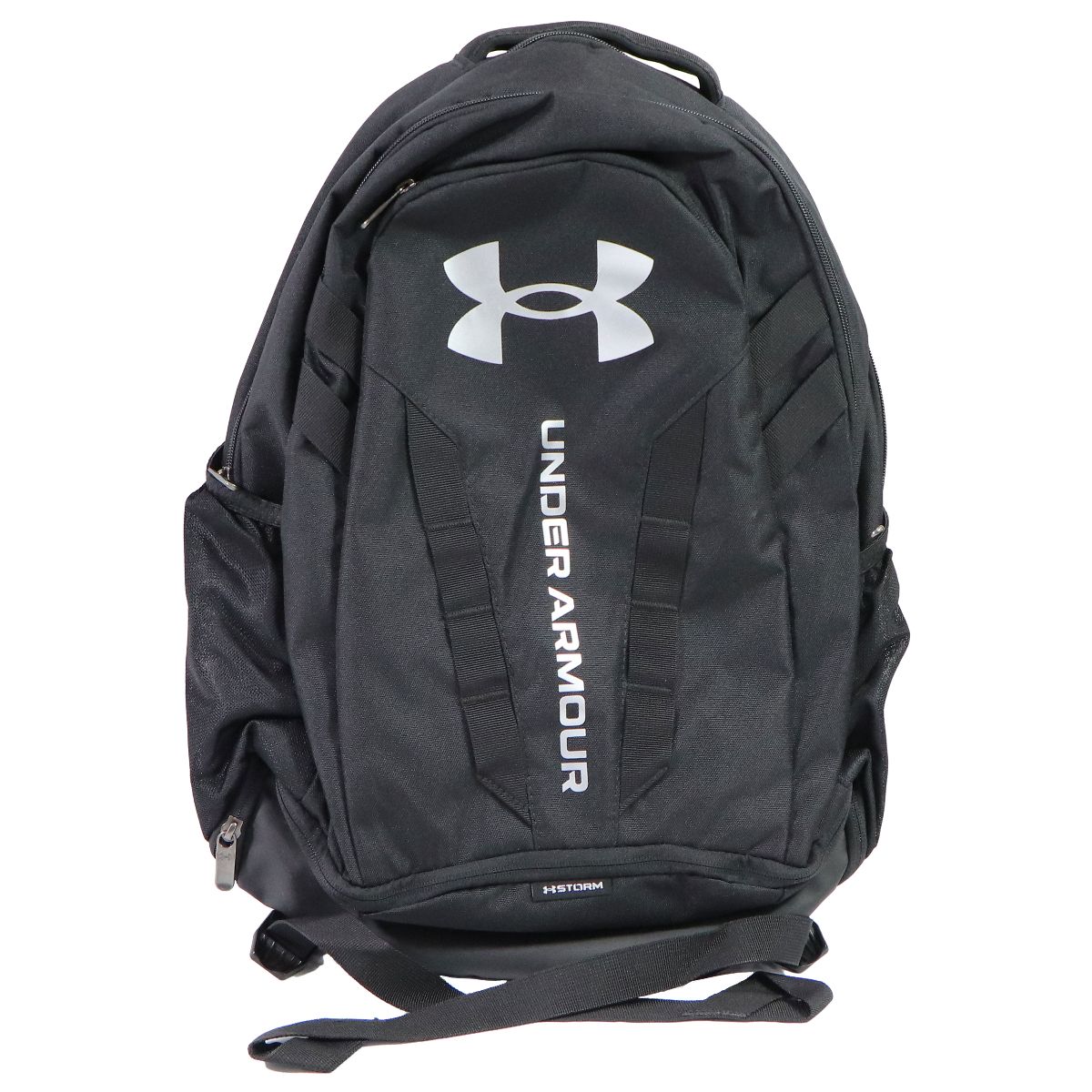 Under Armour Unisex Hustle 5.0 Backpack - Black/Silver Unisex Accessories - Bags & Backpacks Under Armour    - Simple Cell Bulk Wholesale Pricing - USA Seller