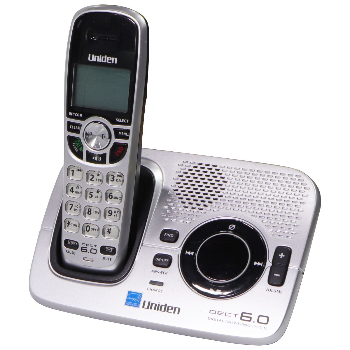 Uniden DECT1580 DECT 6.0 Silver Cordless Digital Answering System with Caller ID Home Telephones & Accessories - Cordless Telephones & Handsets Uniden    - Simple Cell Bulk Wholesale Pricing - USA Seller