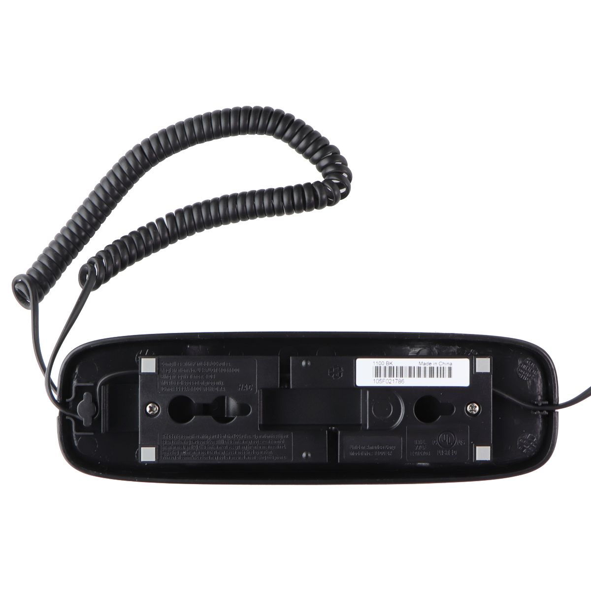 Uniden Black Slimline Corded Phone - Black (1100BK) Home Telephones & Accessories - Corded Telephones Uniden - Simple Cell Bulk Wholesale Pricing - USA Seller