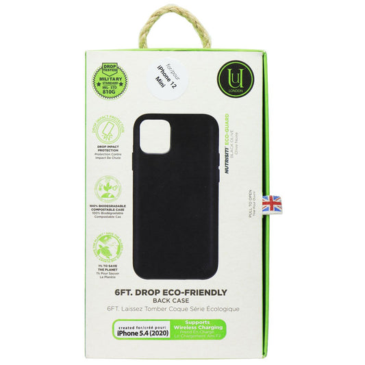 Unique London Eco-Friendly Back Case for Apple iPhone 12 mini - Black Cell Phone - Cases, Covers & Skins Unique London    - Simple Cell Bulk Wholesale Pricing - USA Seller
