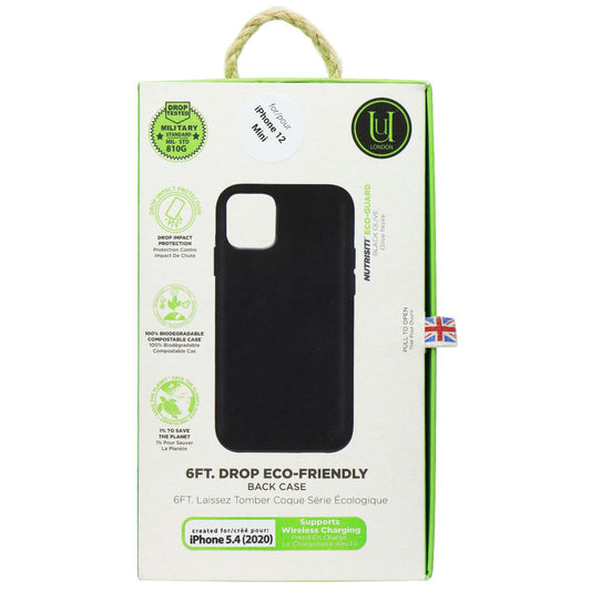 Unique London Eco-Friendly Back Case for Apple iPhone 12 mini - Black Cell Phone - Cases, Covers & Skins Unique London - Simple Cell Bulk Wholesale Pricing - USA Seller