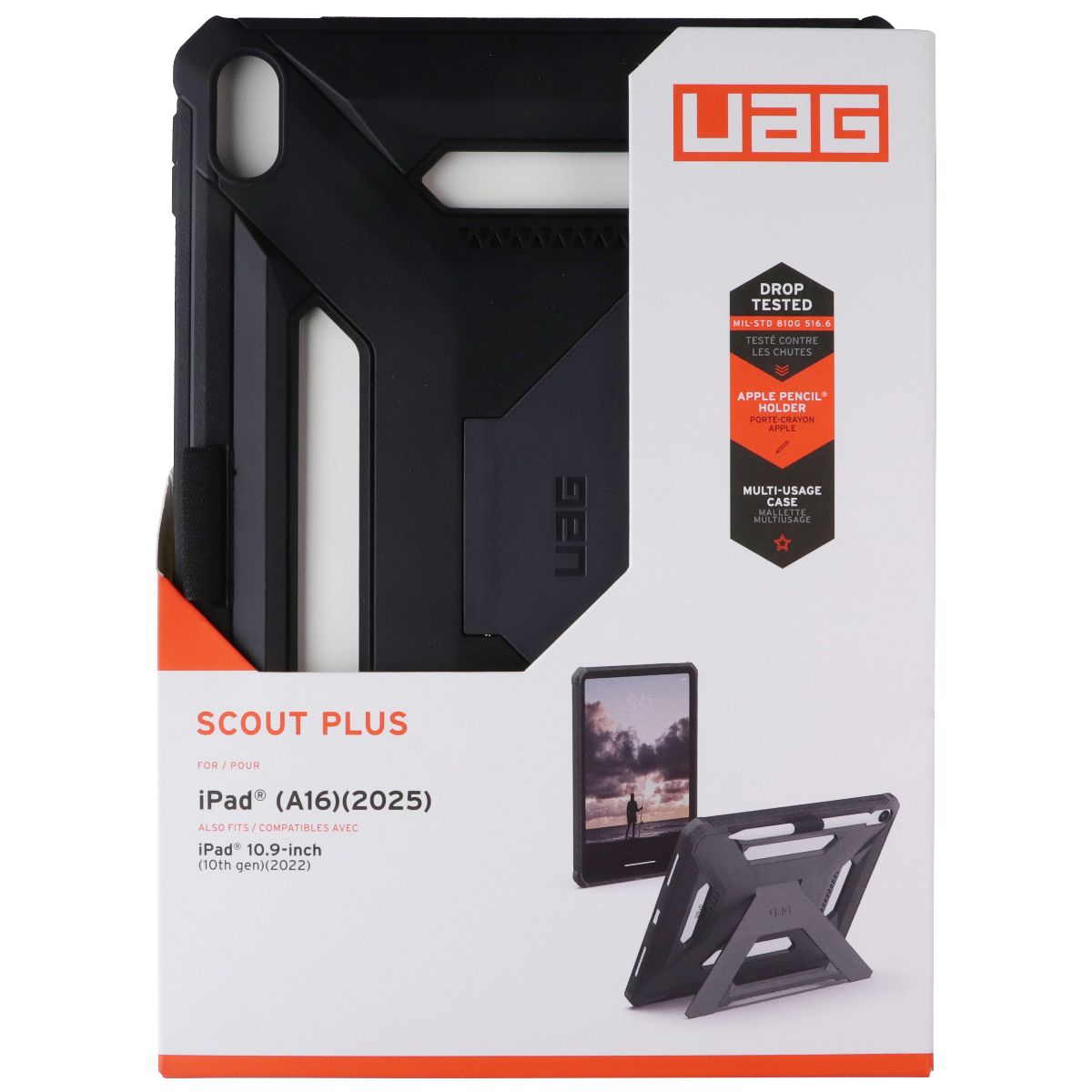 UAG Scout Plus Series case for Apple iPad 11-in (A16/2025) / 10.9-in (10th/2022)