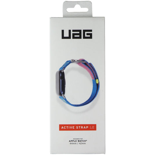 Urban Armor Gear Active Strap LE Band for Apple Watch 42mm/44mm - 80's Blue/Pink Smart Watch Accessories - Watch Bands Urban Armor Gear - Simple Cell Bulk Wholesale Pricing - USA Seller