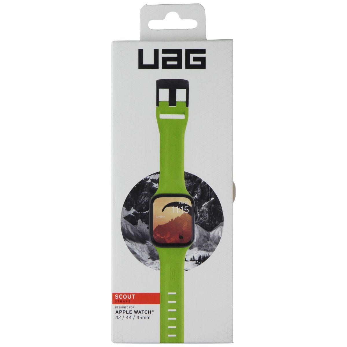 Urban Armor Gear UAG Scout Straps for Apple Watch (45/44/42mm) - Billie Green Smart Watch Accessories - Watch Bands Urban Armor Gear - Simple Cell Bulk Wholesale Pricing - USA Seller