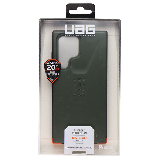 URBAN ARMOR GEAR Civilian Series Case for Samsung Galaxy S22 Ultra - Olive Green Cell Phone - Cases, Covers & Skins Urban Armor Gear    - Simple Cell Bulk Wholesale Pricing - USA Seller
