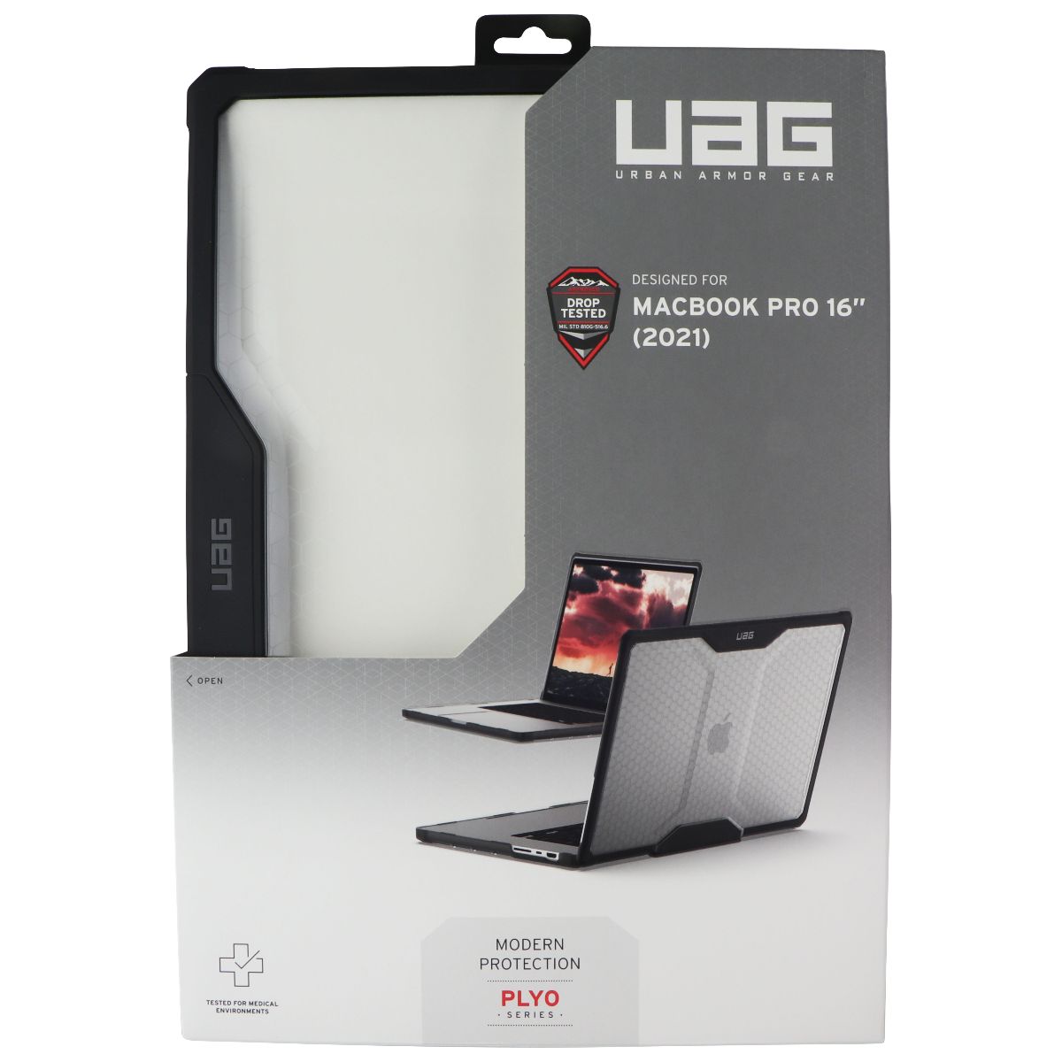 UAG Plyo Series Protective Case for Apple MacBook Pro 16 (2021) - Ice Computer Accessories - Laptop Cases & Bags Urban Armor Gear - Simple Cell Bulk Wholesale Pricing - USA Seller