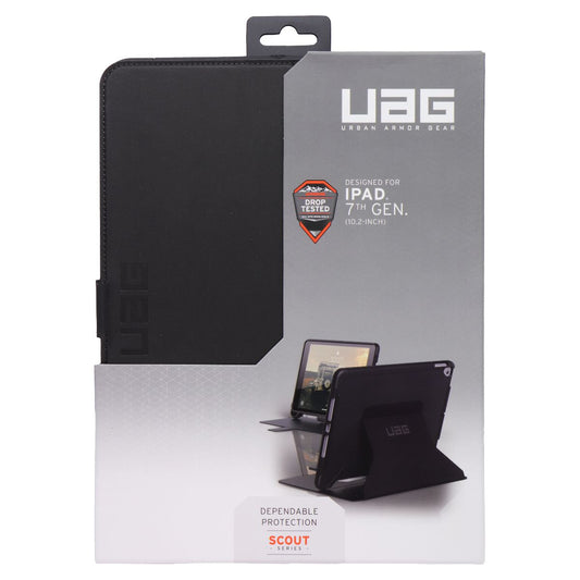 UAG Scout Series Folio Case for Apple iPad 10.2-inch (9th/8th/7th Gen) - Black iPad/Tablet Accessories - Cases, Covers, Keyboard Folios Urban Armor Gear - Simple Cell Bulk Wholesale Pricing - USA Seller