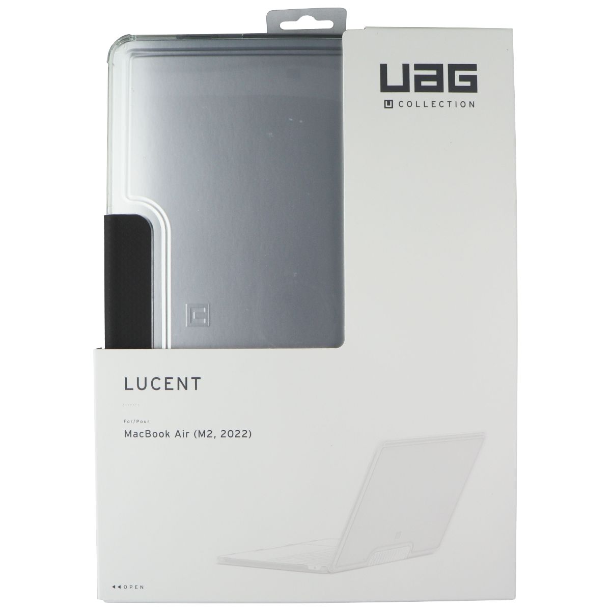 UAG Lucent Series Hard Case for Apple MacBook Air (M2, 2022) - Ice Transparent Computer Accessories - Laptop Cases & Bags Urban Armor Gear - Simple Cell Bulk Wholesale Pricing - USA Seller