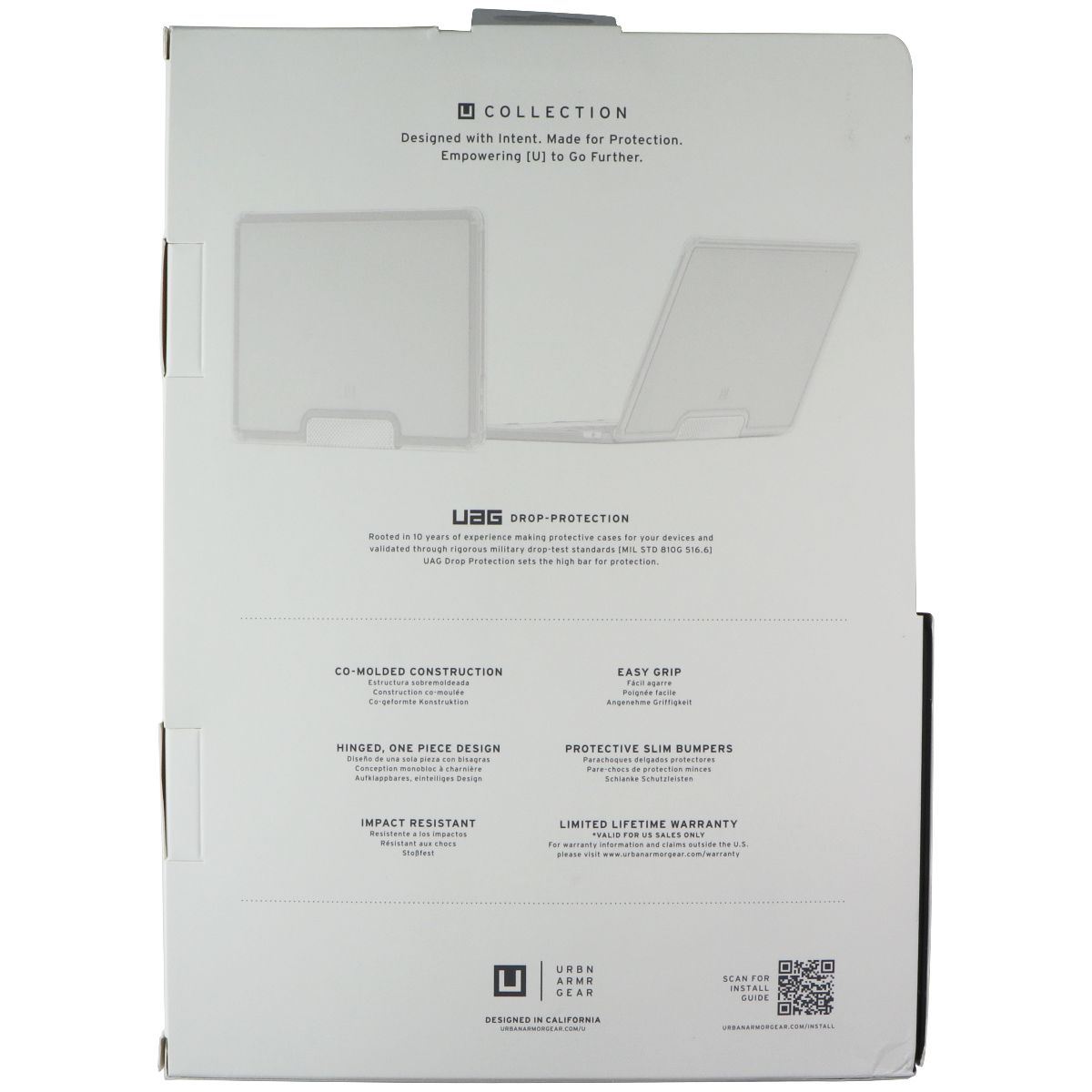 UAG Lucent Series Hard Case for Apple MacBook Air (M2, 2022) - Ice Transparent Computer Accessories - Laptop Cases & Bags Urban Armor Gear - Simple Cell Bulk Wholesale Pricing - USA Seller