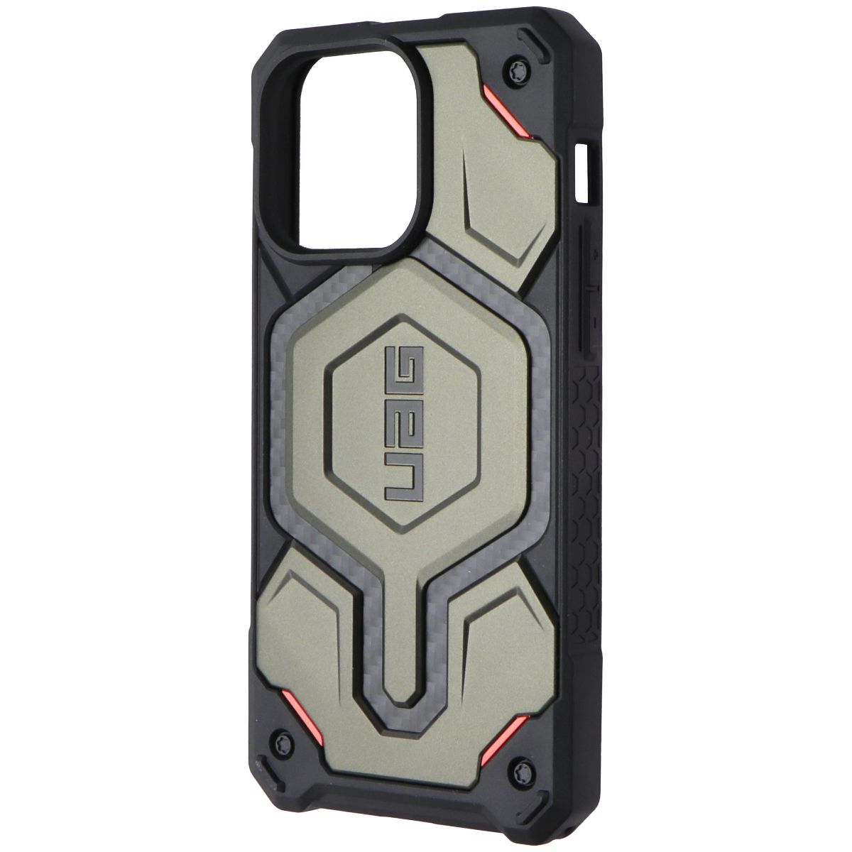 UAG Urban Armor Gear Monarch Pro for iPhone 15 Pro Max - Carbon Elemental Green Cell Phone - Cases, Covers & Skins Urban Armor Gear - Simple Cell Bulk Wholesale Pricing - USA Seller