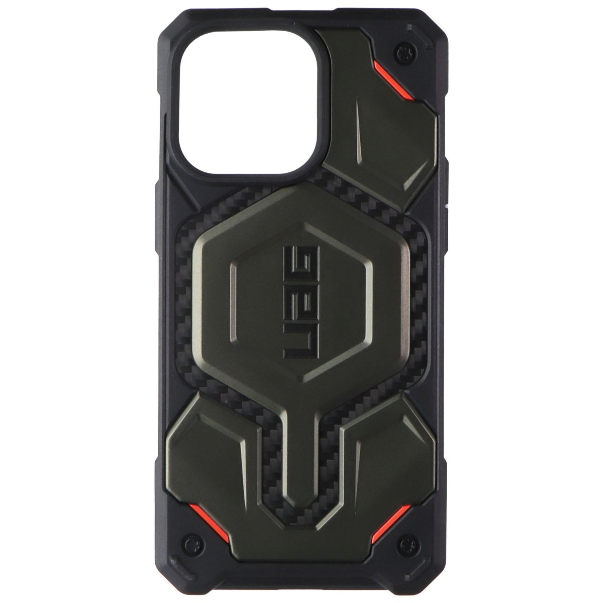 UAG Urban Armor Gear Monarch Pro for iPhone 15 Pro Max - Carbon Elemental Green Cell Phone - Cases, Covers & Skins Urban Armor Gear - Simple Cell Bulk Wholesale Pricing - USA Seller