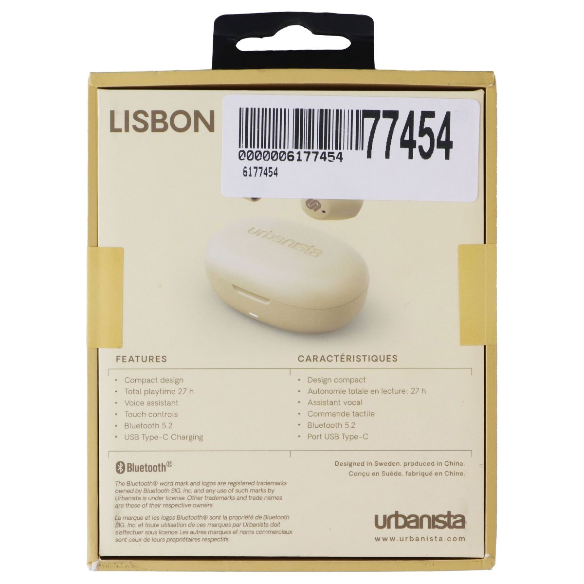 Urbanista Lisbon True Wireless Earbuds - Vanilla Cream (1036345) Portable Audio - Headphones Urbanista - Simple Cell Bulk Wholesale Pricing - USA Seller