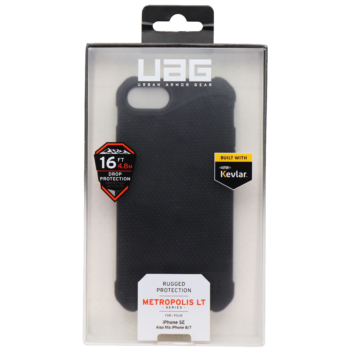 Urban Armor Gear Metropolis LT Case for iPhone SE (3rd/2nd Gen) 8/7 - Black Cell Phone - Cases, Covers & Skins Urban Armor Gear    - Simple Cell Bulk Wholesale Pricing - USA Seller