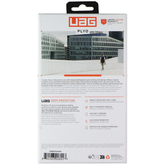 UAG Plyo Pro Case for MagSafe for Samsung Galaxy Z Fold5 5G - Ice/Silver (Clear) Cell Phone - Cases, Covers & Skins Urban Armor Gear - Simple Cell Bulk Wholesale Pricing - USA Seller