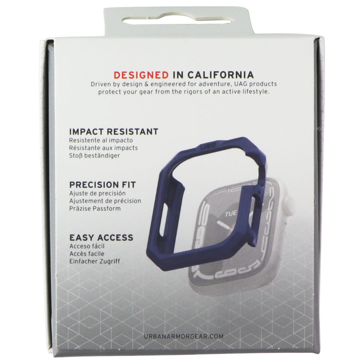 Urban Armor Gear UAG Scout Watch Case for Apple Watch (45mm) Series 9/8/7 - Blue Smart Watch Accessories - Smart Watch Cases Urban Armor Gear - Simple Cell Bulk Wholesale Pricing - USA Seller