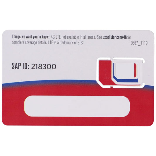 US Cellular 4G LTE SIM Trio (For CDMA-Less Devices) - SAP Item ID: 218300