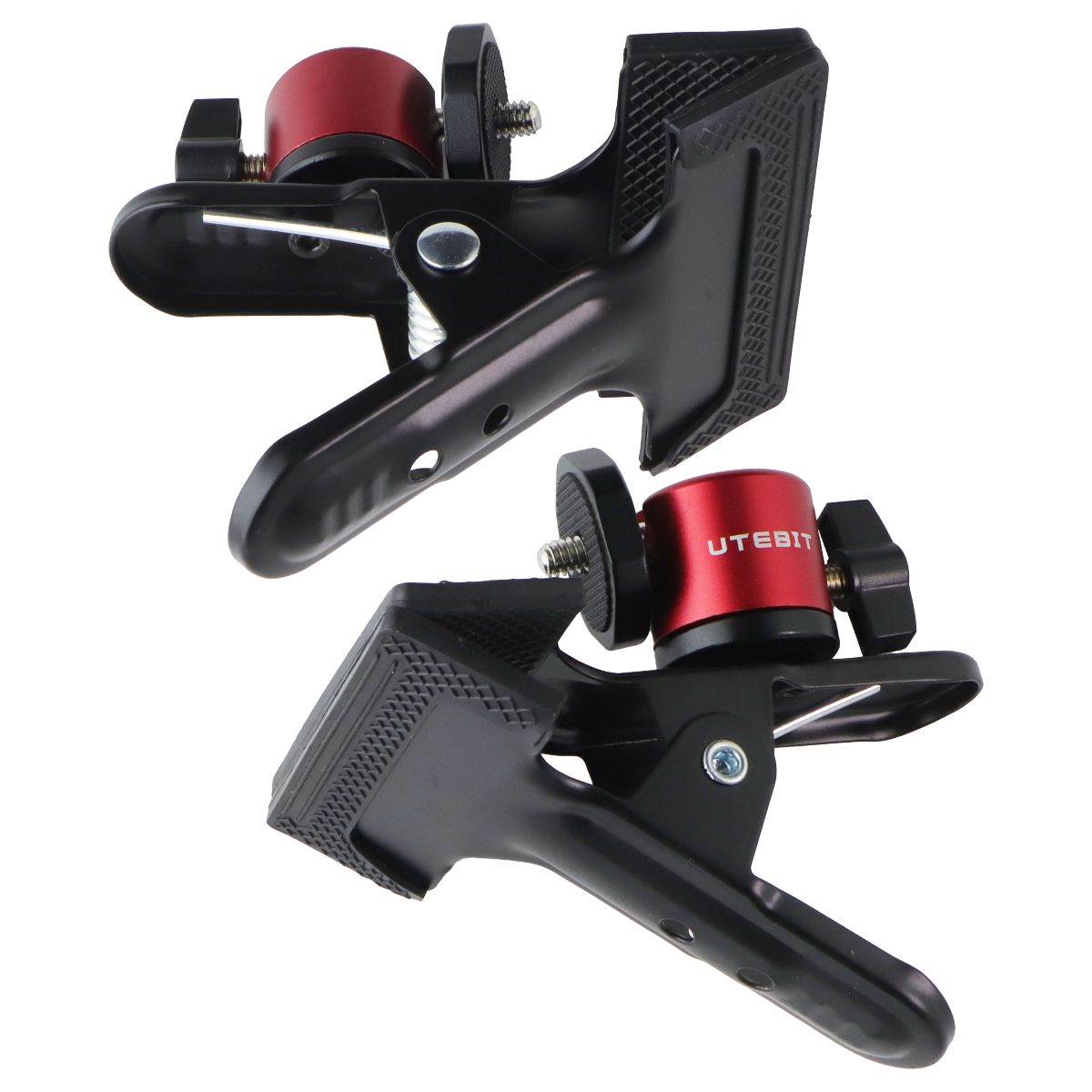UTEBIT Ball Head Camera Clip Clamp - Red/Black (2 Pack) Digital Camera - Accessory Bundles UTEBIT - Simple Cell Bulk Wholesale Pricing - USA Seller