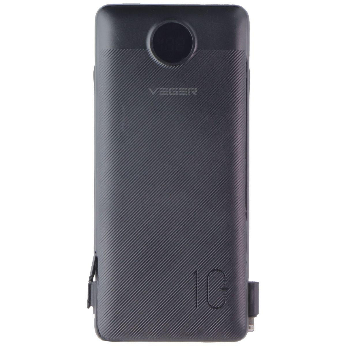 VEGER 10000mAh V1115 USB-C/USB-A/Lightning 8-Pin Power Bank - Black Cell Phone - Chargers & Cradles VEGER - Simple Cell Bulk Wholesale Pricing - USA Seller