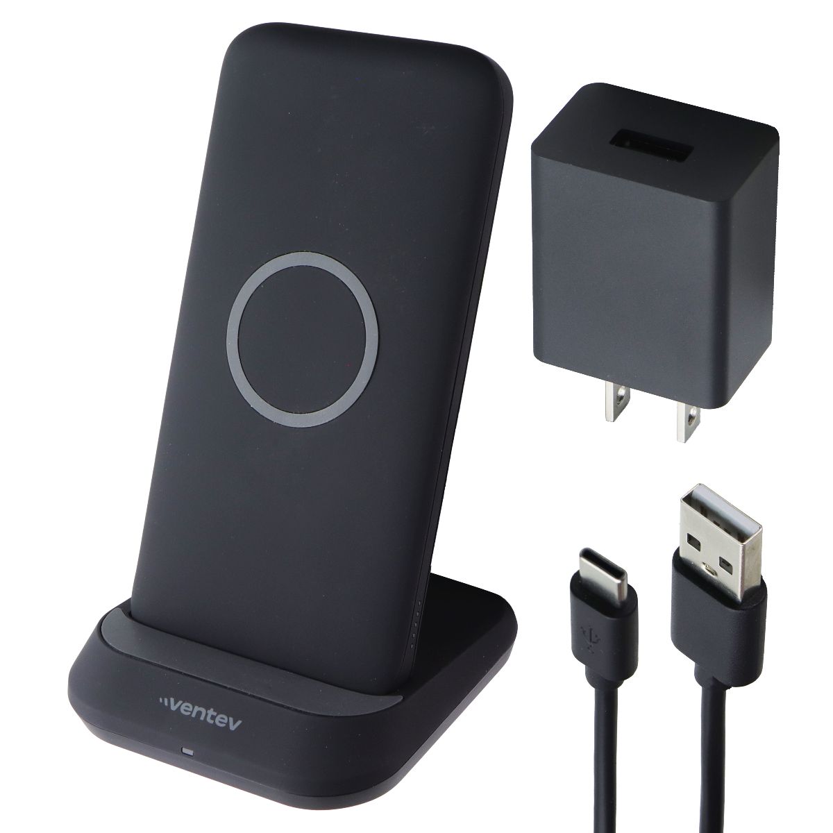 Ventev Universal 10W Wireless Portable Battery & Charge Stand - Black Cell Phone - Chargers & Cradles Ventev - Simple Cell Bulk Wholesale Pricing - USA Seller
