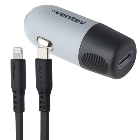 Ventev 20W ULTRAFAST USB-C Car Charger w/ Lightning/USB-C Cable (CC20-CL257361) Cell Phone - Cables & Adapters Ventev - Simple Cell Bulk Wholesale Pricing - USA Seller