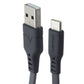 Ventev 3.3 Foot USB-A to USB-C High Speed Flat Cable - Gray Cell Phone - Cables & Adapters Ventev - Simple Cell Bulk Wholesale Pricing - USA Seller