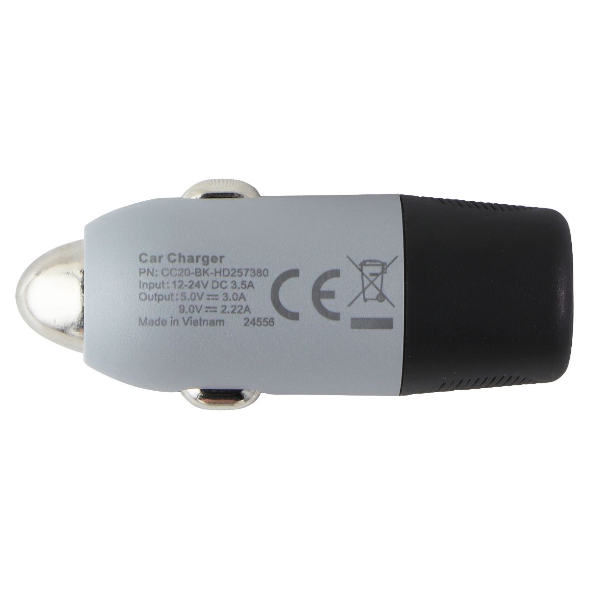 Ventev (20W) ULTRAFAST USB-C Universal Car Charger - Black/Gray Cell Phone - Chargers & Cradles Ventev - Simple Cell Bulk Wholesale Pricing - USA Seller