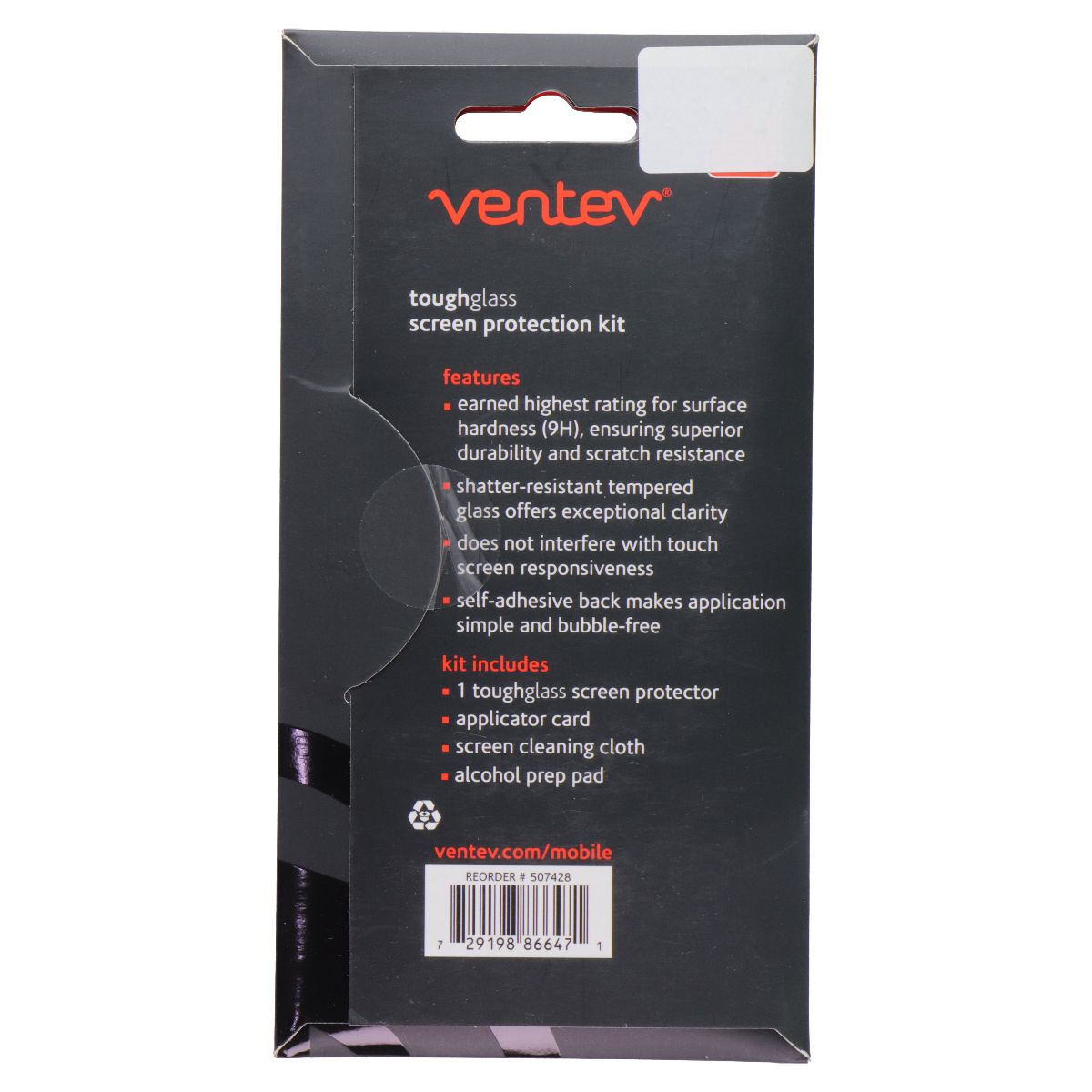 Ventev Toughglass Tempered Glass Screen Protection Kit for Samsung Galaxy Note 5 Cell Phone - Screen Protectors Ventev - Simple Cell Bulk Wholesale Pricing - USA Seller