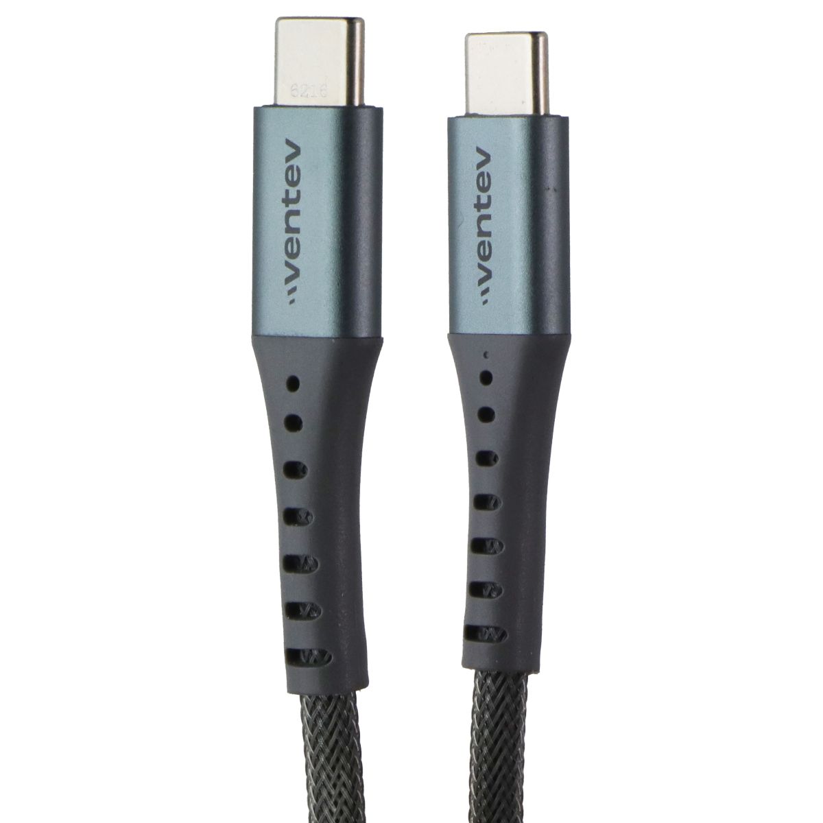 Ventev 10 Foot Alloy Ultra Durable High Speed USB-C to USB-C Cable - Gray Cell Phone - Cables & Adapters Ventev - Simple Cell Bulk Wholesale Pricing - USA Seller