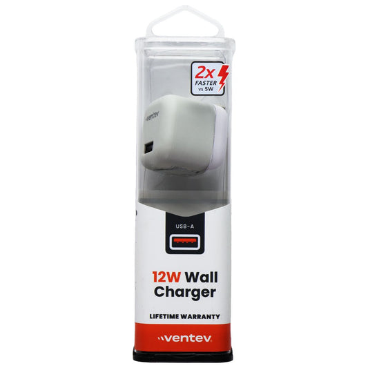Ventev (12W) USB-A Universal Wall Charger - White Cell Phone - Cables & Adapters Ventev - Simple Cell Bulk Wholesale Pricing - USA Seller