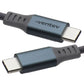 Ventev (4-Ft) Alloy USB-C to USB-C Charge/Sync Braided Cable - Steel Gray Cell Phone - Cables & Adapters Ventev - Simple Cell Bulk Wholesale Pricing - USA Seller