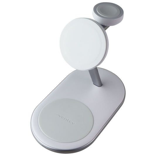 Ventev 15W Mfi Certified 3-in-1 MagSafe Wireless Stand - White (MSSTAND3-261504) Cell Phone - Chargers & Cradles Ventev - Simple Cell Bulk Wholesale Pricing - USA Seller