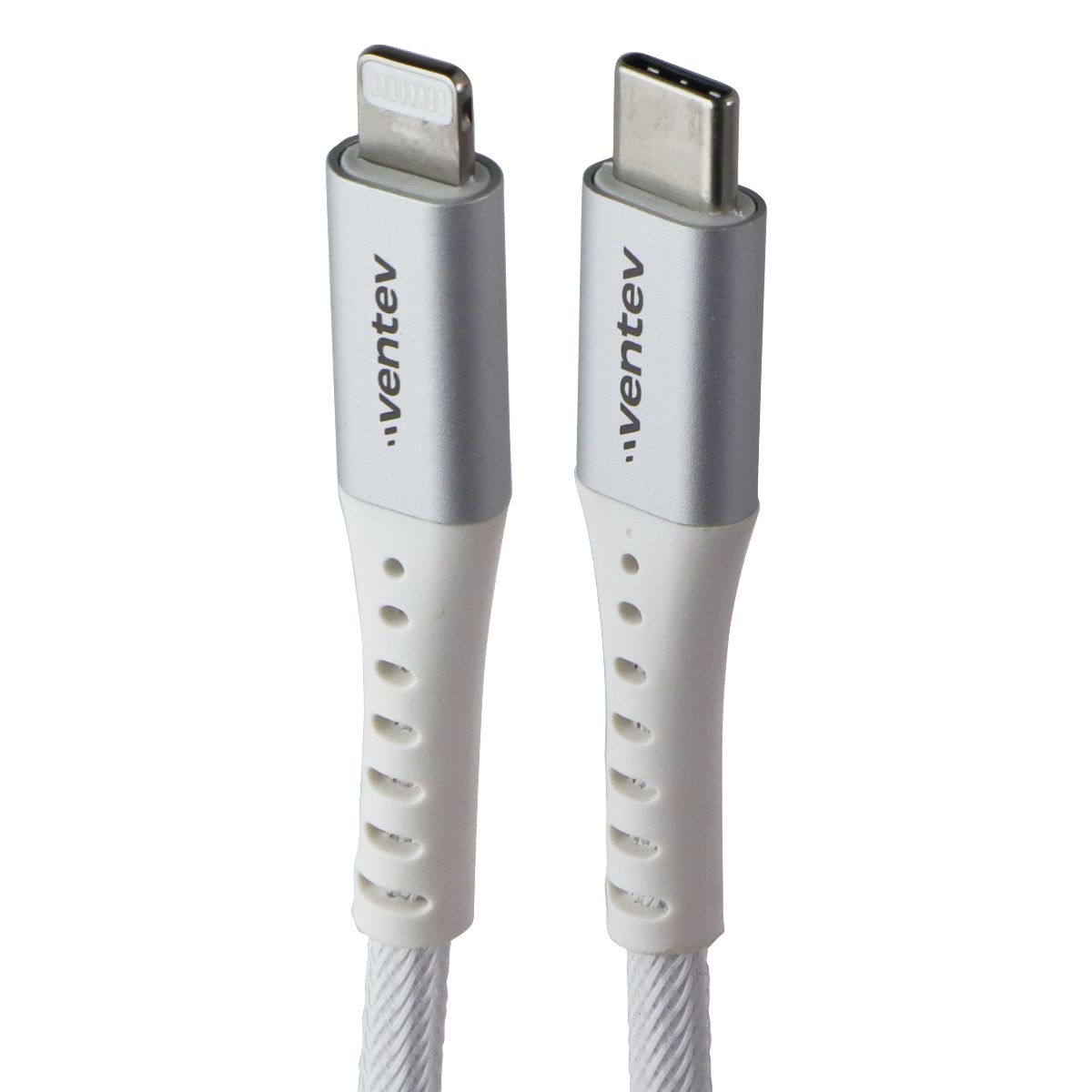 Ventev 10 Foot Alloy USB-C to Lightning 8-Pin Ultra Durable Cable - White Cell Phone - Cables & Adapters Ventev - Simple Cell Bulk Wholesale Pricing - USA Seller