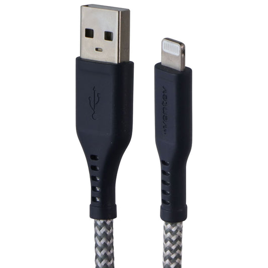 Ventev 6-Foot Braided High Speed USB-A to 8-Pin Cable - Gray Cell Phone - Cables & Adapters Ventev - Simple Cell Bulk Wholesale Pricing - USA Seller