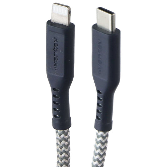 Ventev (6-Foot) USB-C to 8-Pin Braided High-Speed Cable - Black/Gray