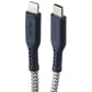 Ventev (6-Foot) USB-C to 8-Pin Braided High-Speed Cable - Black/Gray Cell Phone - Cables & Adapters Ventev - Simple Cell Bulk Wholesale Pricing - USA Seller