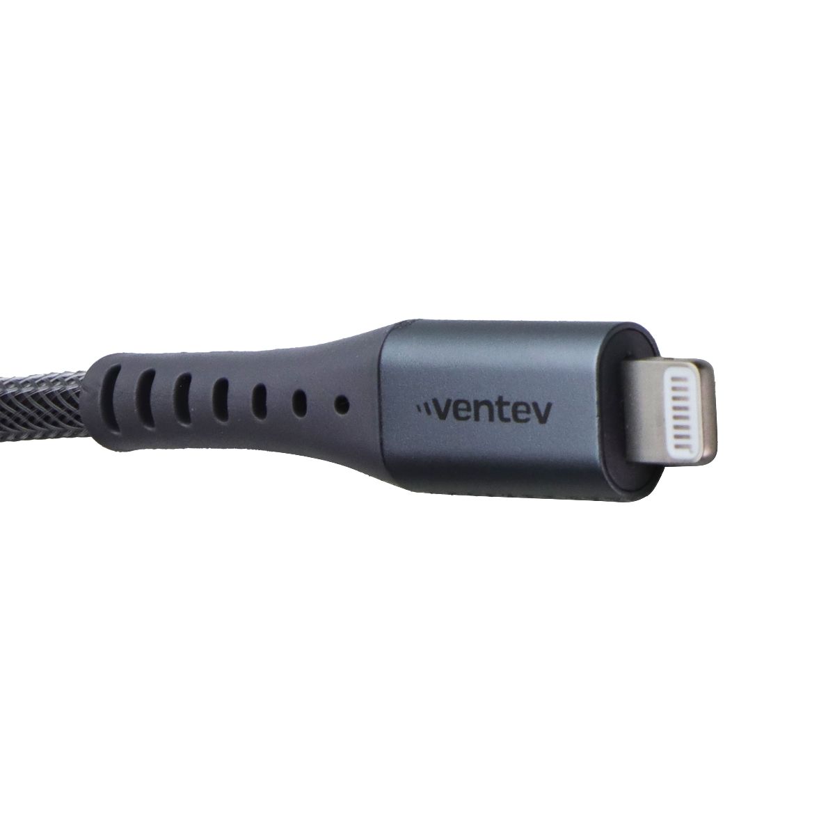 Ventev 10 Foot Alloy High Speed USB-A to Lightning 8-Pin Cable - Gray Cell Phone - Cables & Adapters Ventev - Simple Cell Bulk Wholesale Pricing - USA Seller