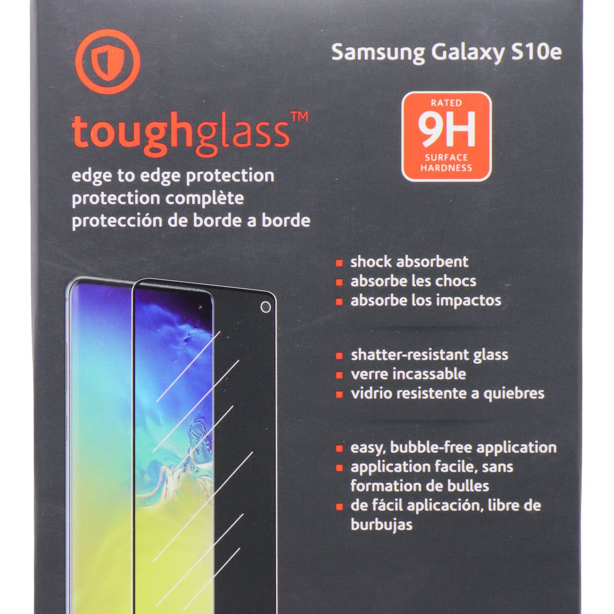 Ventev ToughGlass Tempered Glass Screen Protection Kit for Samsung Galaxy S10e Cell Phone - Screen Protectors Ventev - Simple Cell Bulk Wholesale Pricing - USA Seller