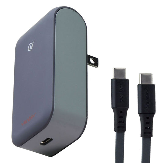 Ventev Wallport 27W USB-C Charger + (USB-C to USB-C Cable) Combo - Gray