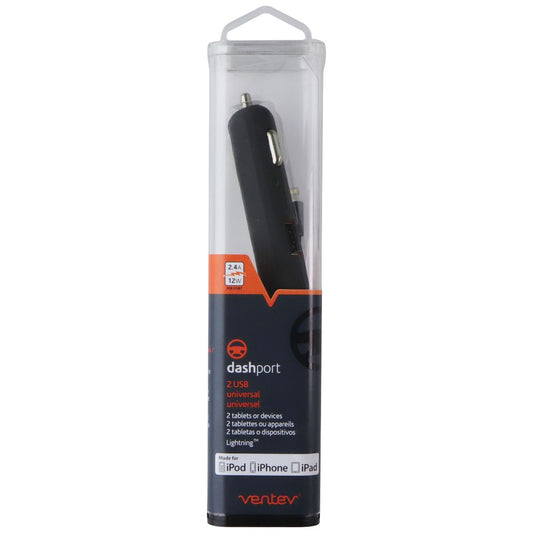 Ventev Dashport r2240 Dual Port Car Charger for iPhones - Gray Cell Phone - Chargers & Cradles Ventev - Simple Cell Bulk Wholesale Pricing - USA Seller