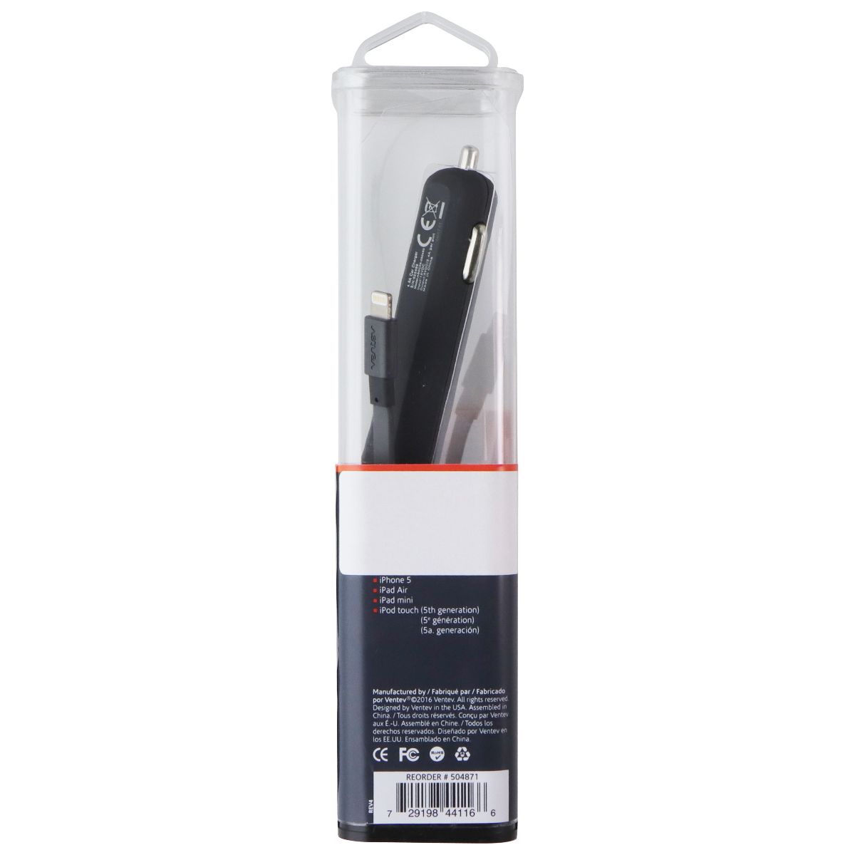 Ventev Dashport r2240 Dual Port Car Charger for iPhones - Gray Cell Phone - Chargers & Cradles Ventev - Simple Cell Bulk Wholesale Pricing - USA Seller
