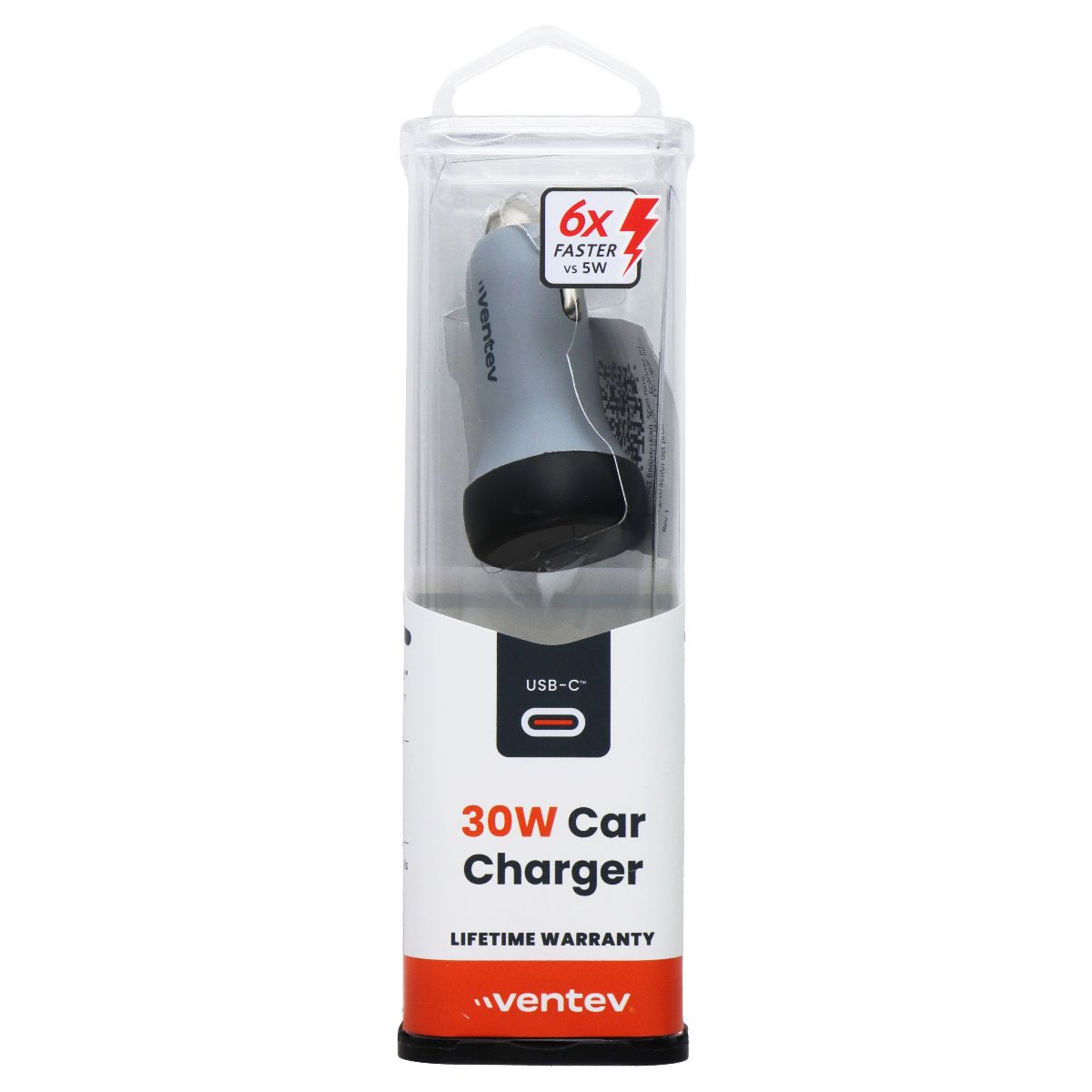 Ventev 30W Fast Charging USB-C Car Charger - Dark Gray Cell Phone - Chargers & Cradles Ventev - Simple Cell Bulk Wholesale Pricing - USA Seller