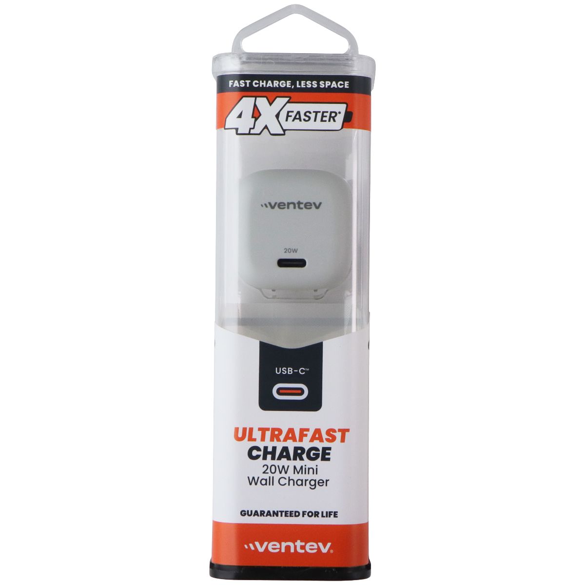 Ventev 20W USB-C Ultrafast Charge Mini Wall Charger with Foldable Prongs - Gray Cell Phone - Chargers & Cradles Ventev - Simple Cell Bulk Wholesale Pricing - USA Seller