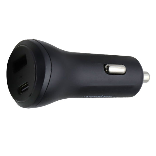 Ventev 32W Dual Port USB-A & USB-C Ultra Fast Car Charger - Black Cell Phone - Chargers & Cradles Ventev - Simple Cell Bulk Wholesale Pricing - USA Seller